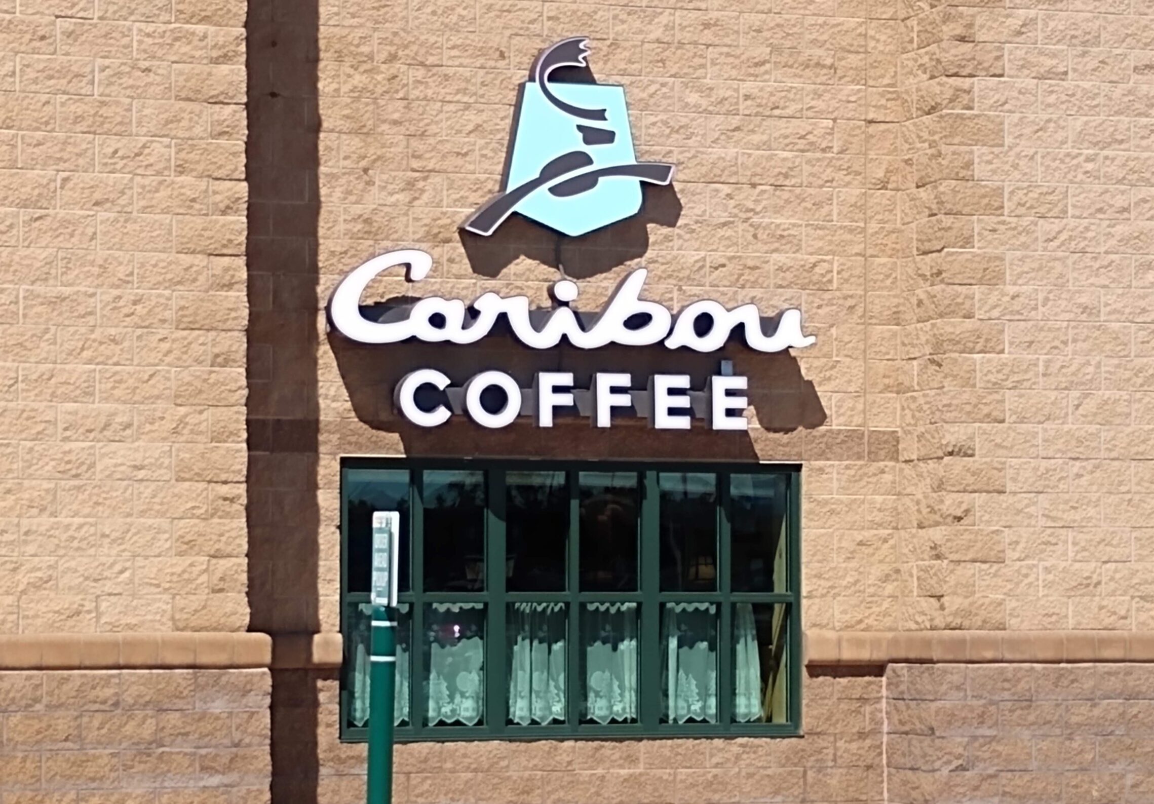caribou coffee sign