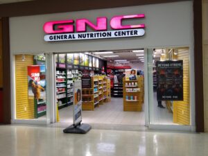GNC store inside Cedar Mall
