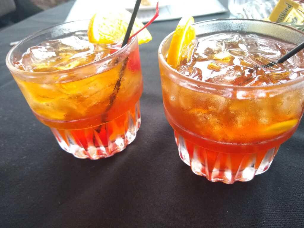 Old-Fashioned cocktails