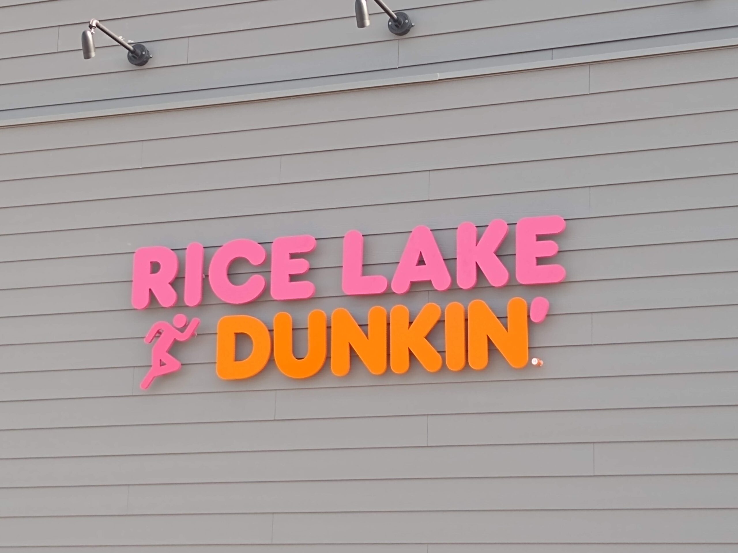 Rice Lake Dunkin' sign