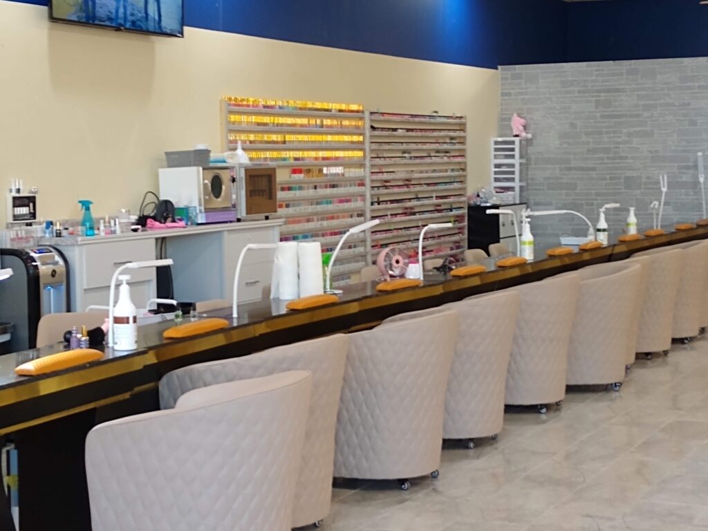 nail salon counter